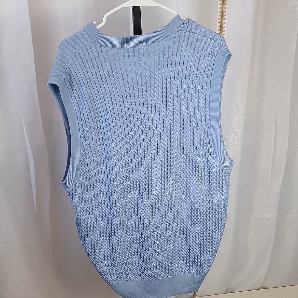 Blue Sleeveless Sweater Amen Corner Golf - Picture 4 of 4